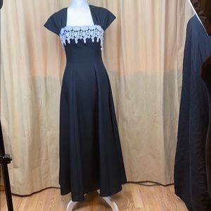 Black and Cream Evening gown